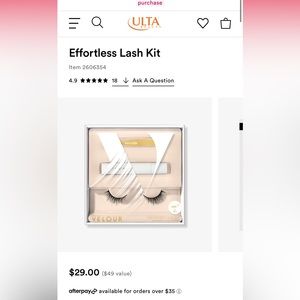 Velour Effortless Lash Kit BNIB
